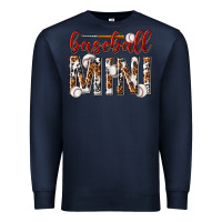 Navy baseball mini with leopard Premium Sweatshirt - texasbilliewilder