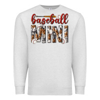 Oatmeal Heather baseball mini with leopard Premium Sweatshirt - texasbilliewilder