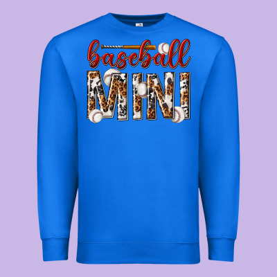 Premium Sweatshirt baseball mini with leopard