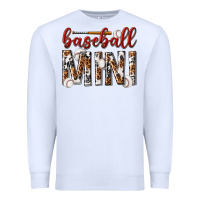 White baseball mini with leopard Premium Sweatshirt - texasbilliewilder