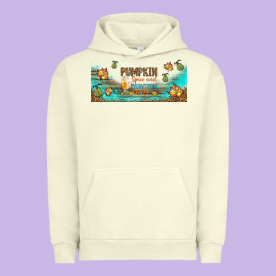 Pumpkin Spice And Everything Nice Libbey Glass Urban Hoodie Designed By Bundleandbundleshop