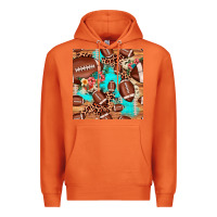 Carrot football leopard cowhide seamless pattern Premium Hoodie - JahusDesignShop