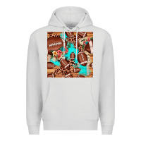 Dove Grey football leopard cowhide seamless pattern Premium Hoodie - JahusDesignShop