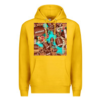 Lemon football leopard cowhide seamless pattern Premium Hoodie - JahusDesignShop