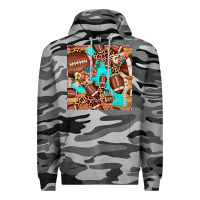 Slate Camo football leopard cowhide seamless pattern Premium Hoodie - JahusDesignShop