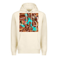 Tofu football leopard cowhide seamless pattern Premium Hoodie - JahusDesignShop
