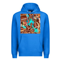 True Royal football leopard cowhide seamless pattern Premium Hoodie - JahusDesignShop