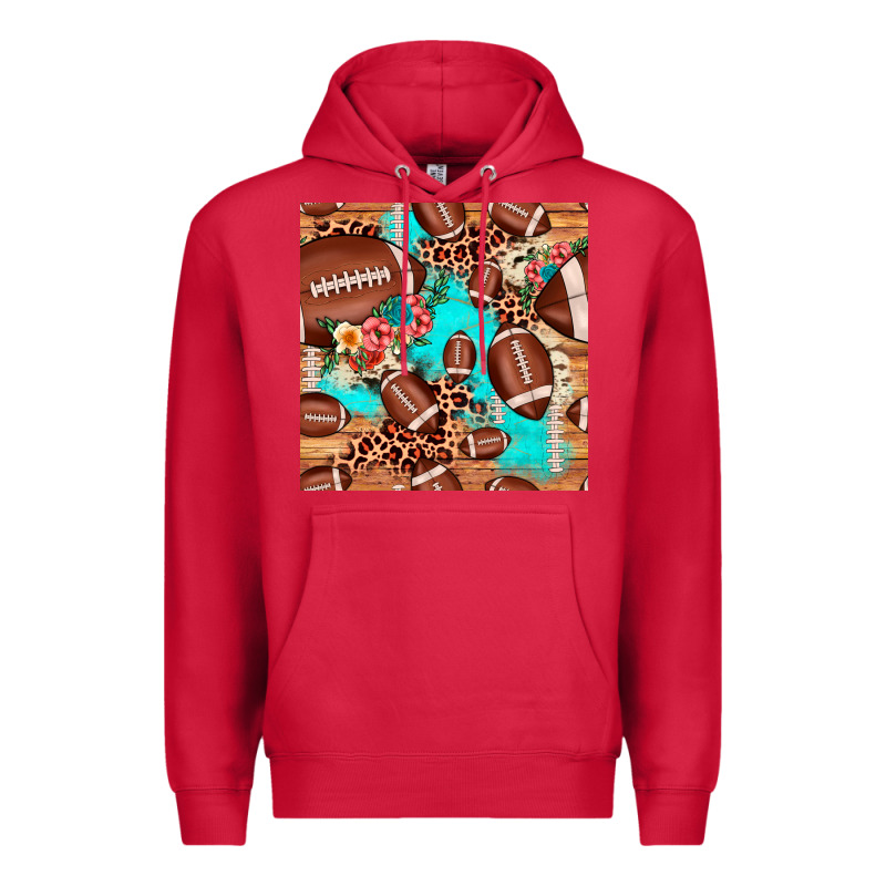 Football Leopard Cowhide Seamless Pattern Premium Hoodie by JahusDesignShop | Teevron