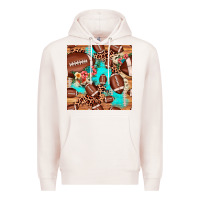 Pale Pink football leopard cowhide seamless pattern Premium Hoodie - JahusDesignShop