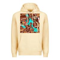 Pina Colada football leopard cowhide seamless pattern Premium Hoodie - JahusDesignShop