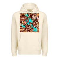 Sandshell football leopard cowhide seamless pattern Premium Hoodie - JahusDesignShop