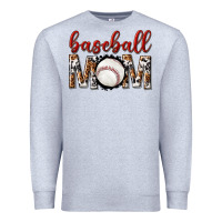 Heather Grey baseball mom Premium Sweatshirt - texasbilliewilder