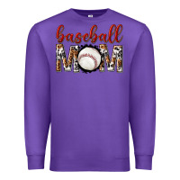 Purple baseball mom Premium Sweatshirt - texasbilliewilder