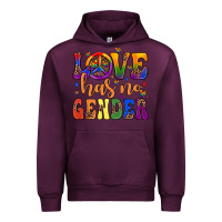 Mauve Wine love has no gender Urban Hoodie - JahusDesignShop