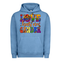 Pigment Pebble Blue love has no gender Urban Hoodie - JahusDesignShop