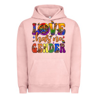 Pigment Salmon love has no gender Urban Hoodie - JahusDesignShop