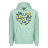 Down Syndrome Awareness Heart Premium Hoodie | Teevron