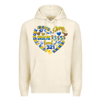 Tofu down syndrome awareness heart Premium Hoodie - Artiststas
