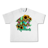 Lunar Rock Aquarius Zodiac Sign Sunflower Leopard Serape Urban Heavy Tee - RanaPortraitStore