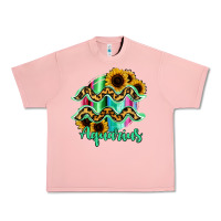 Salmon Aquarius Zodiac Sign Sunflower Leopard Serape Urban Heavy Tee - RanaPortraitStore