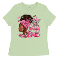 Matcha in october we wear pink Ladies Tee - BarkalooDesign
