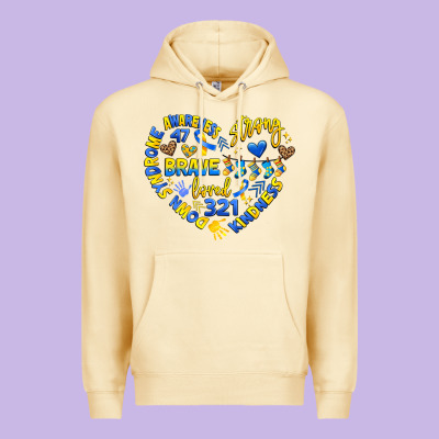 Down Syndrome Awareness Heart Premium Hoodie Designed By Artiststas