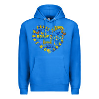 True Royal down syndrome awareness heart Premium Hoodie - Artiststas