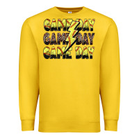 Lemon game day game day softball lightning bolt Premium Sweatshirt - Zillion Design Studio