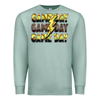 Seafoam game day game day softball lightning bolt Premium Sweatshirt - Zillion Design Studio