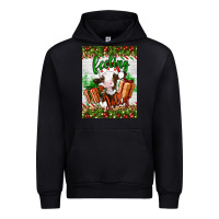 Black Christmas feeling jolly cow Urban Hoodie - Artiststas