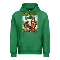 Emerald Christmas feeling jolly cow Urban Hoodie - Artiststas