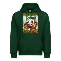 Forest Green Christmas feeling jolly cow Urban Hoodie - Artiststas