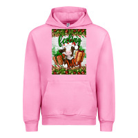 Fuchsia Pink Christmas feeling jolly cow Urban Hoodie - Artiststas