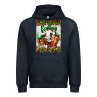 Navy Christmas feeling jolly cow Urban Hoodie - Artiststas