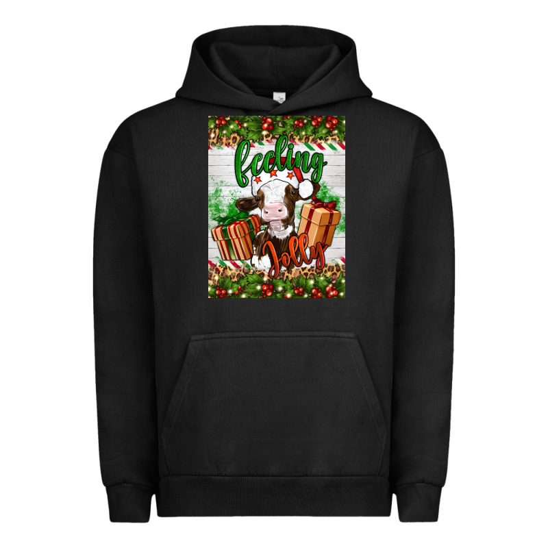 Christmas Feeling Jolly Cow Urban Hoodie by Artiststas | Teevron