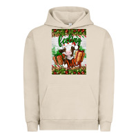 Pigment French Oak Christmas feeling jolly cow Urban Hoodie - Artiststas