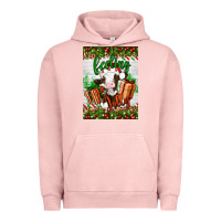 Pigment Salmon Christmas feeling jolly cow Urban Hoodie - Artiststas