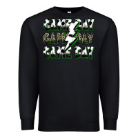 Black game day game day soccer lightning bolt Premium Sweatshirt - Zillion Design Studio