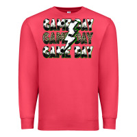 Cardinal game day game day soccer lightning bolt Premium Sweatshirt - Zillion Design Studio