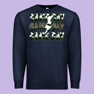 Premium Sweatshirt game day game day soccer lightning bolt
