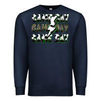 Navy game day game day soccer lightning bolt Premium Sweatshirt - Zillion Design Studio