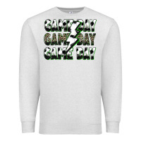 Oatmeal Heather game day game day soccer lightning bolt Premium Sweatshirt - Zillion Design Studio