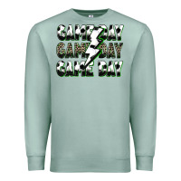 Seafoam game day game day soccer lightning bolt Premium Sweatshirt - Zillion Design Studio