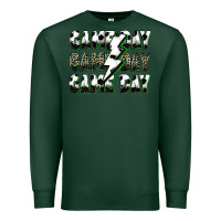 Sports Green game day game day soccer lightning bolt Premium Sweatshirt - Zillion Design Studio