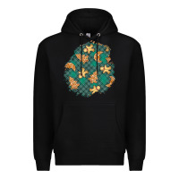 Black christmas gingerbread cookies patch Premium Hoodie - BundleAndBundleShop
