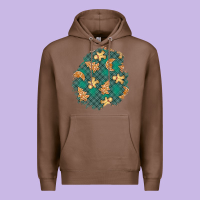 Christmas Gingerbread Cookies Patch Premium Hoodie Designed By Bundleandbundleshop