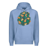 Colony Blue christmas gingerbread cookies patch Premium Hoodie - BundleAndBundleShop
