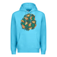 Ocean Blue christmas gingerbread cookies patch Premium Hoodie - BundleAndBundleShop