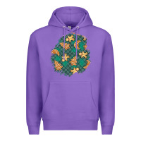 Purple christmas gingerbread cookies patch Premium Hoodie - BundleAndBundleShop