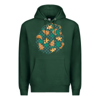 Sports Green christmas gingerbread cookies patch Premium Hoodie - BundleAndBundleShop